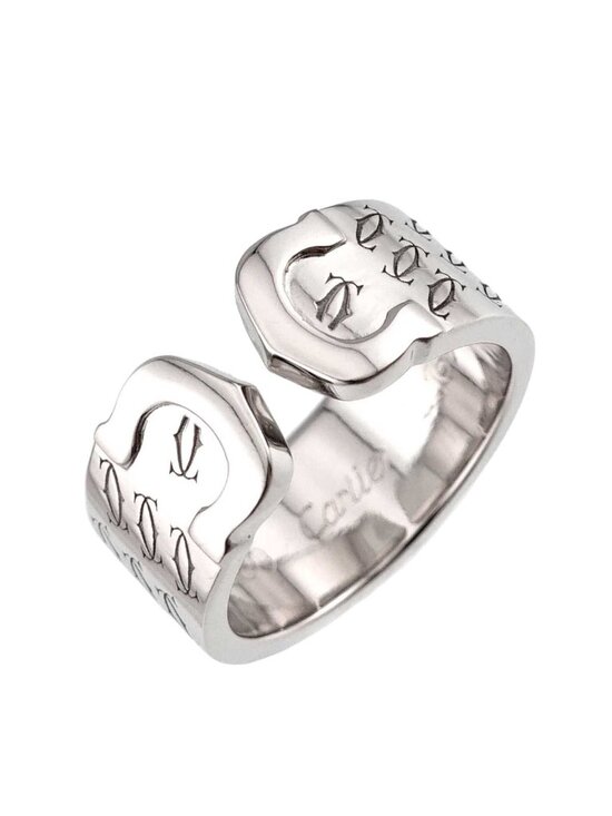 Cartier Jewelry - Cartier C2 49 Ring 18k WG White Gold 750 2C Christmas Limited 2C